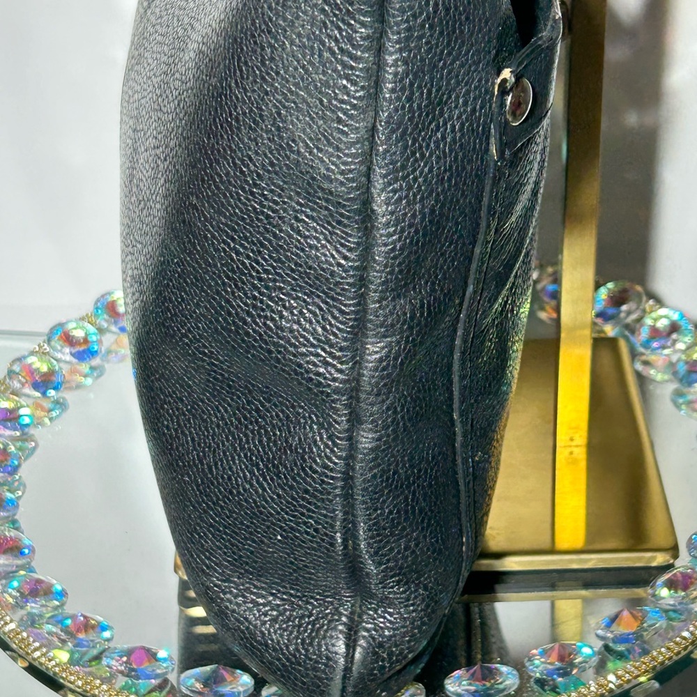 Coach Black Leather Bag bow not included. - Picture 4 of 16